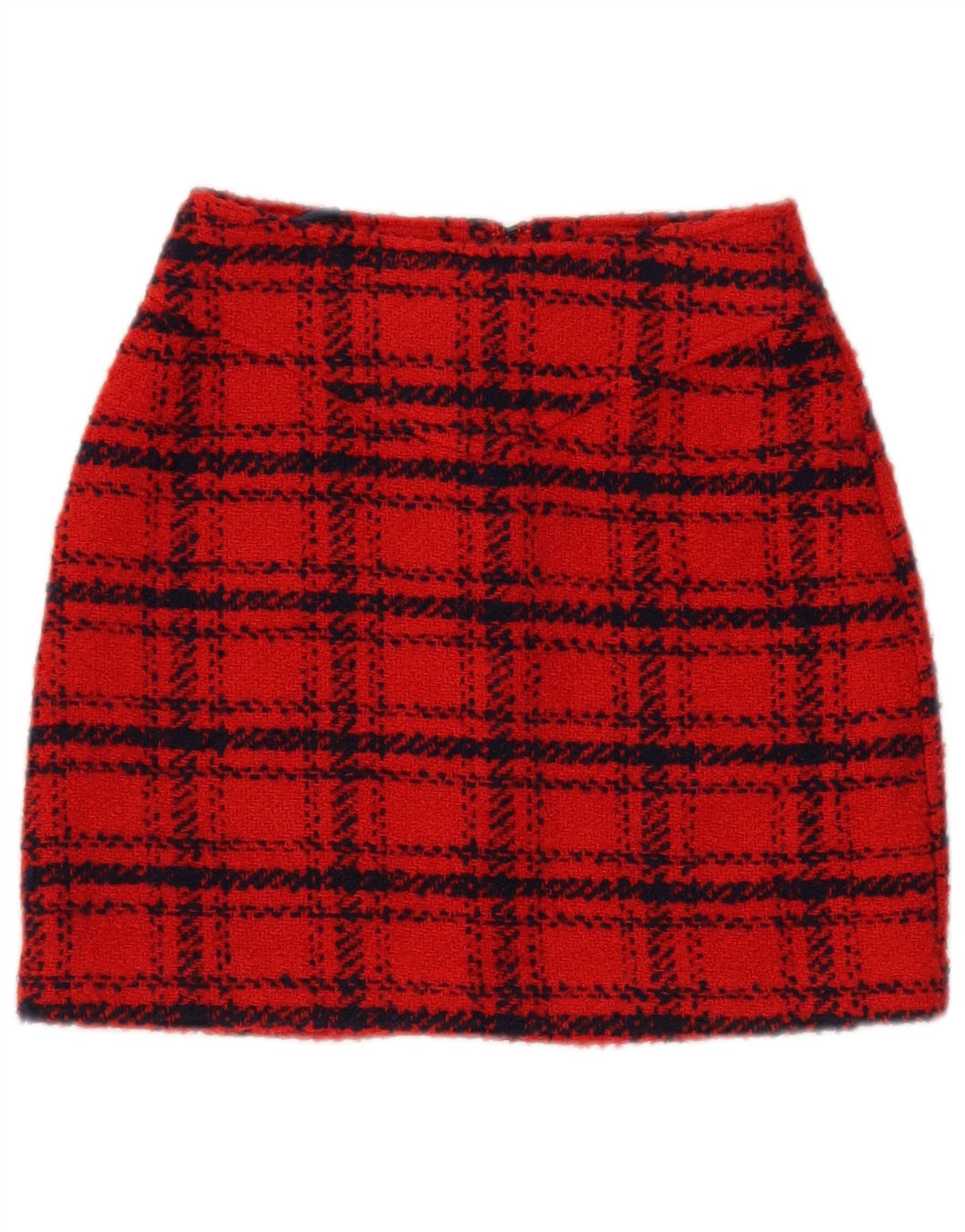 Piombo Женская мини-юбка IT 38 XS W26 Красный полиэстер в клетку