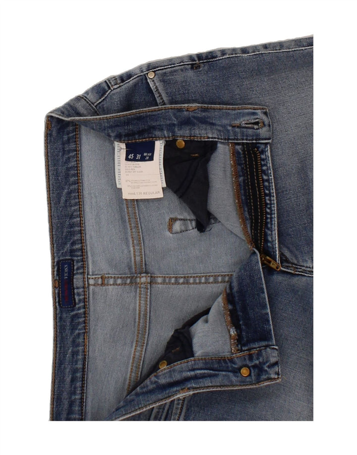 TRUSSARDI Womens Straight Jeans W27 L29 Blue Cotton Vintage Trussardi and Second-Hand Trussardi from Messina Hembry 