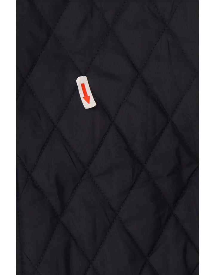 Мужская стеганая куртка Zara UK 42 XL темно-синяя, полиэстер