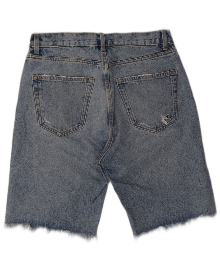 Мужские джинсовые шорты ZARA W31, средний синий, хлопок