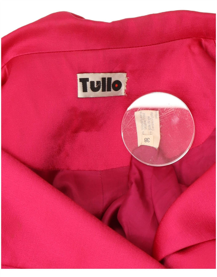 Женский пиджак TULLO на 3 пуговицах, цвет ЕС 38, средний розовый, шерсть