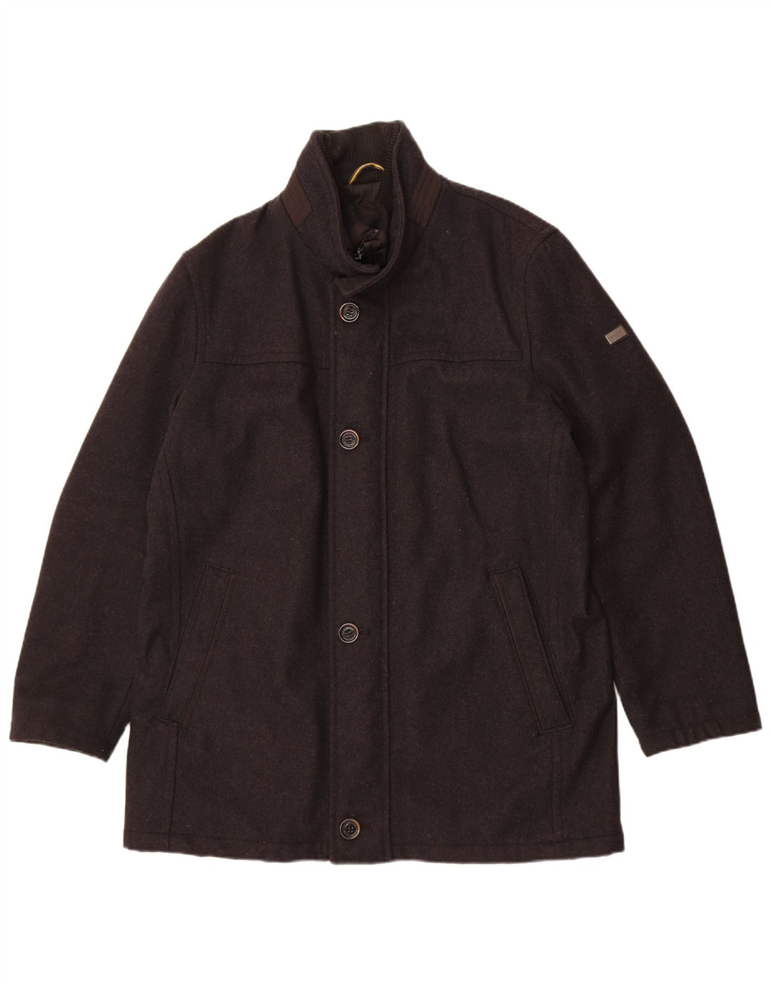 Мужское полупальто Pierre Cardin EU 52 XL, серое, шерстяное