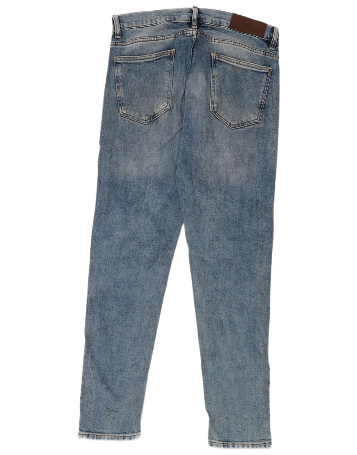 Мужские узкие джинсы Zara, размер 42, большие W32 L31, синие