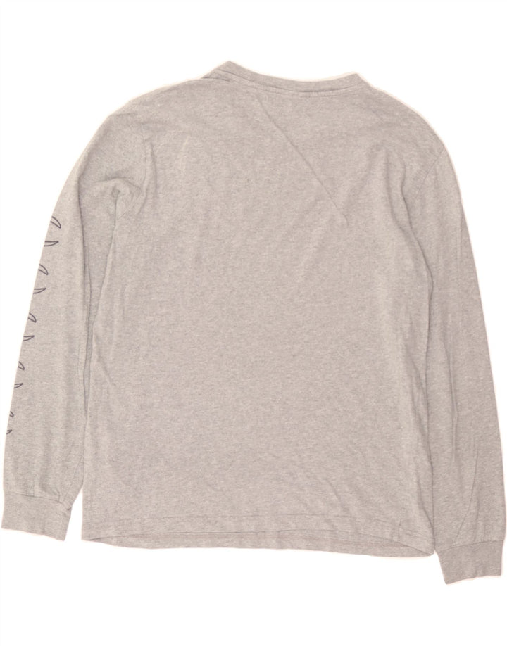 CHAMPION Womens Graphic Top Long Sleeve UK 16 Large Grey Cotton Vintage Champion and Second-Hand Champion from Messina Hembry 