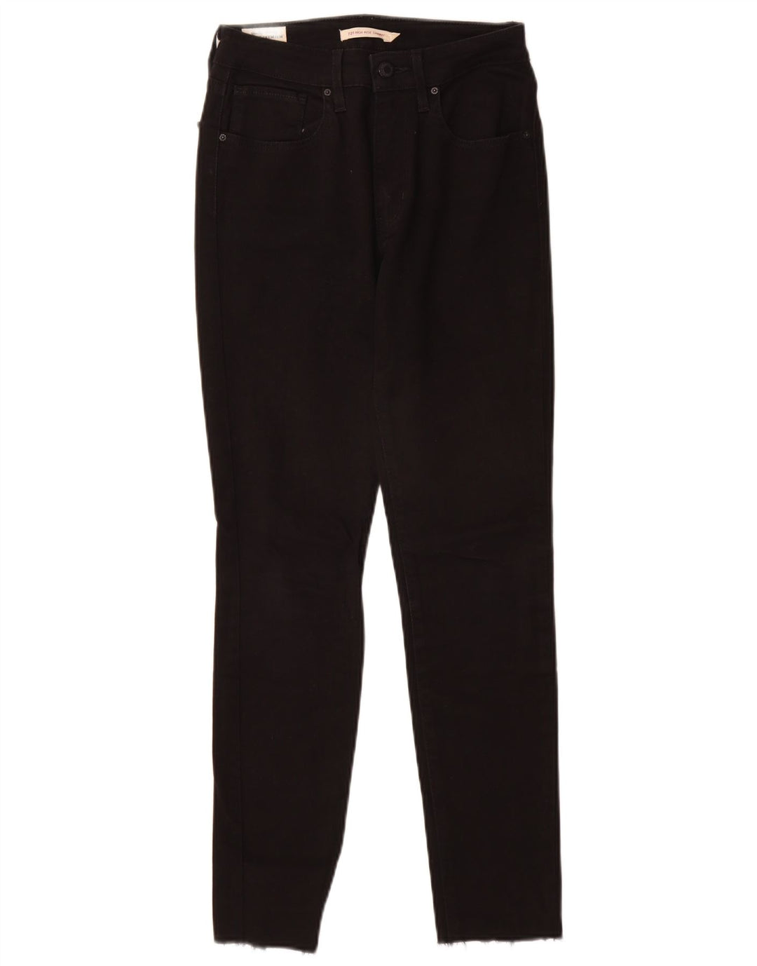 Женские джинсы скинни LEVI'S 721 с высокой посадкой W27 L28, черный хлопок