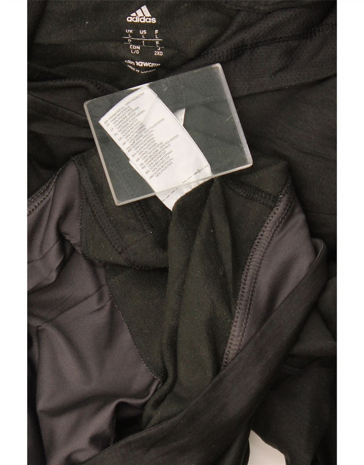 Мужской джемпер с капюшоном Adidas Climawarm, большой черный полиэстер