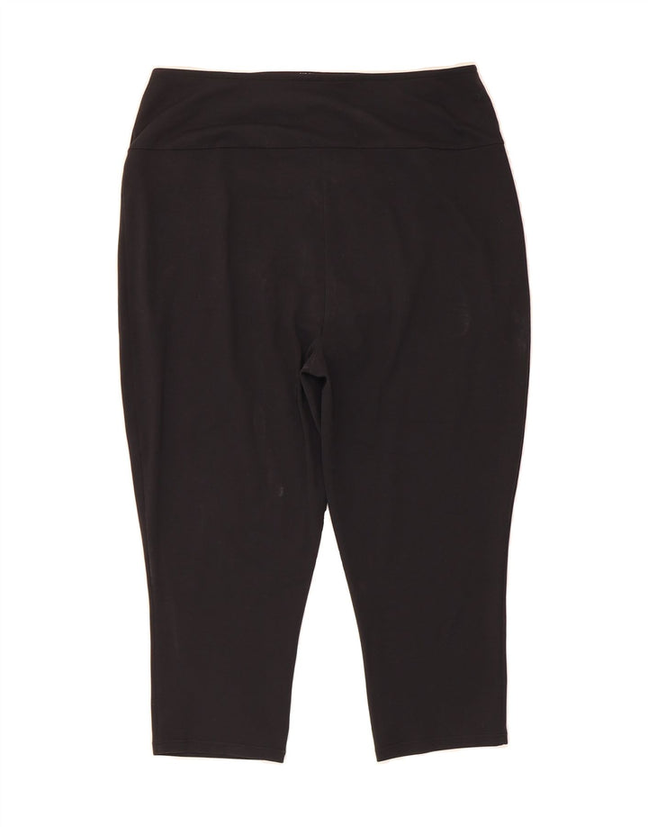 REEBOK Womens Capri Leggings UK 20/22 XL  Black Vintage Reebok and Second-Hand Reebok from Messina Hembry 