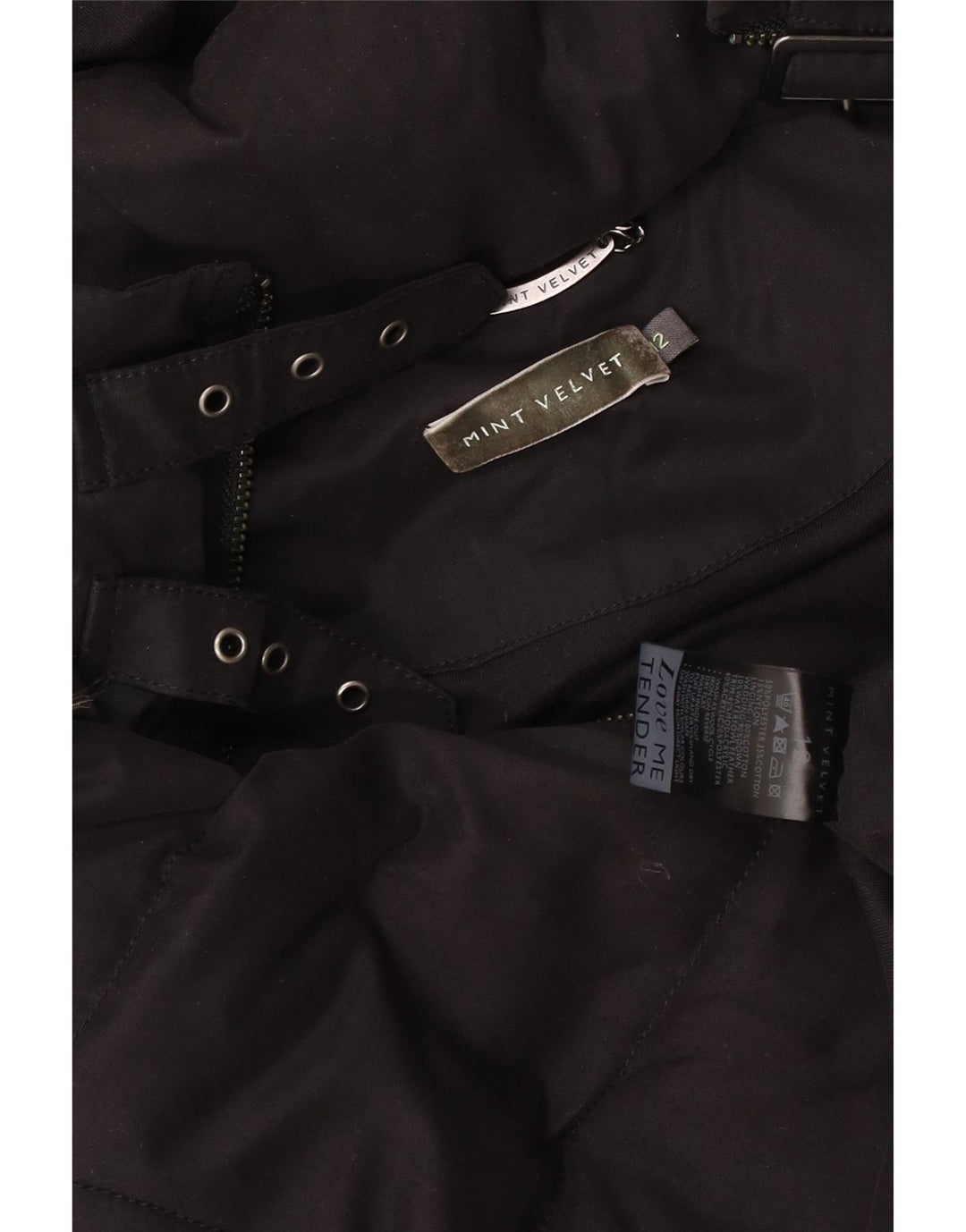 Женский утепленный жилет с капюшоном MINT VELVET UK 12, средний черный полиэстер