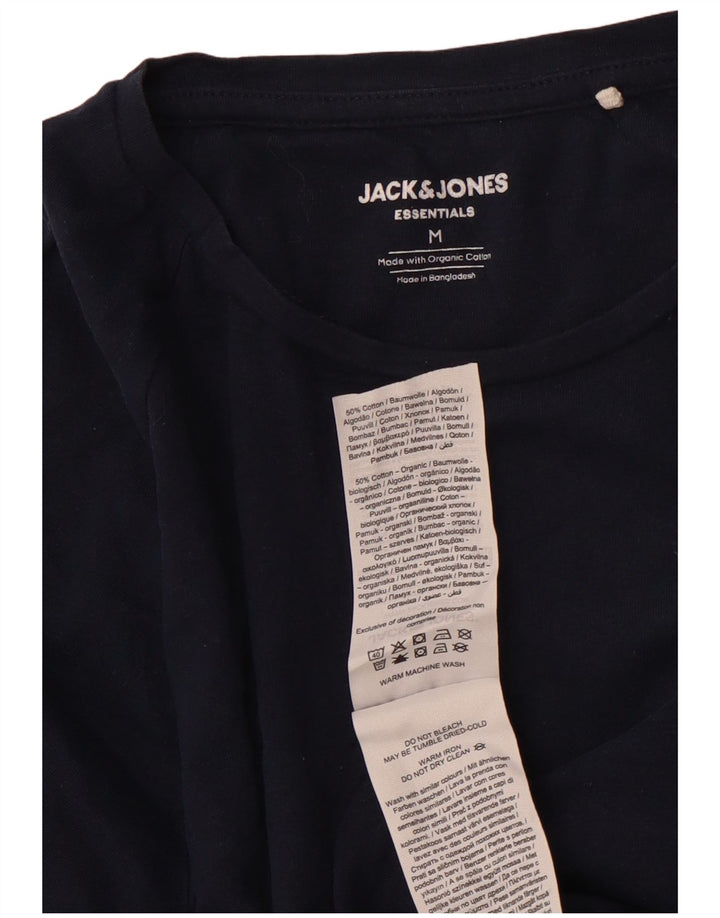 JACK & JONES Мужская футболка Top Medium Темно-синяя хлопковая