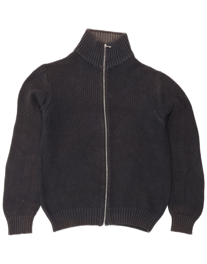 Мужской кардиган Jack & Jones, большой черный хлопковый свитер