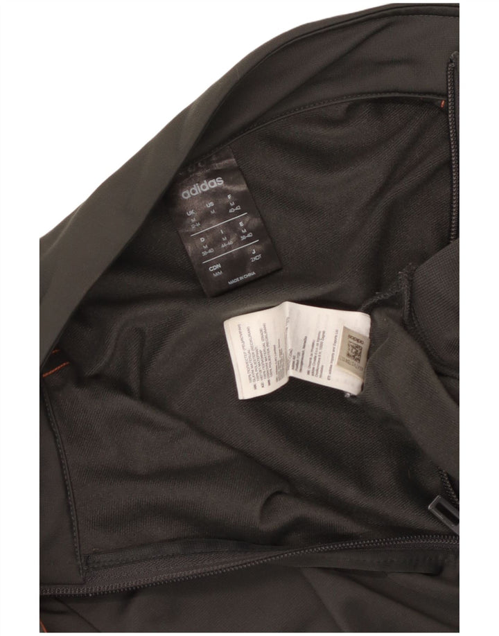 Женская спортивная куртка Adidas UK 12/14, средний серый полиэстер