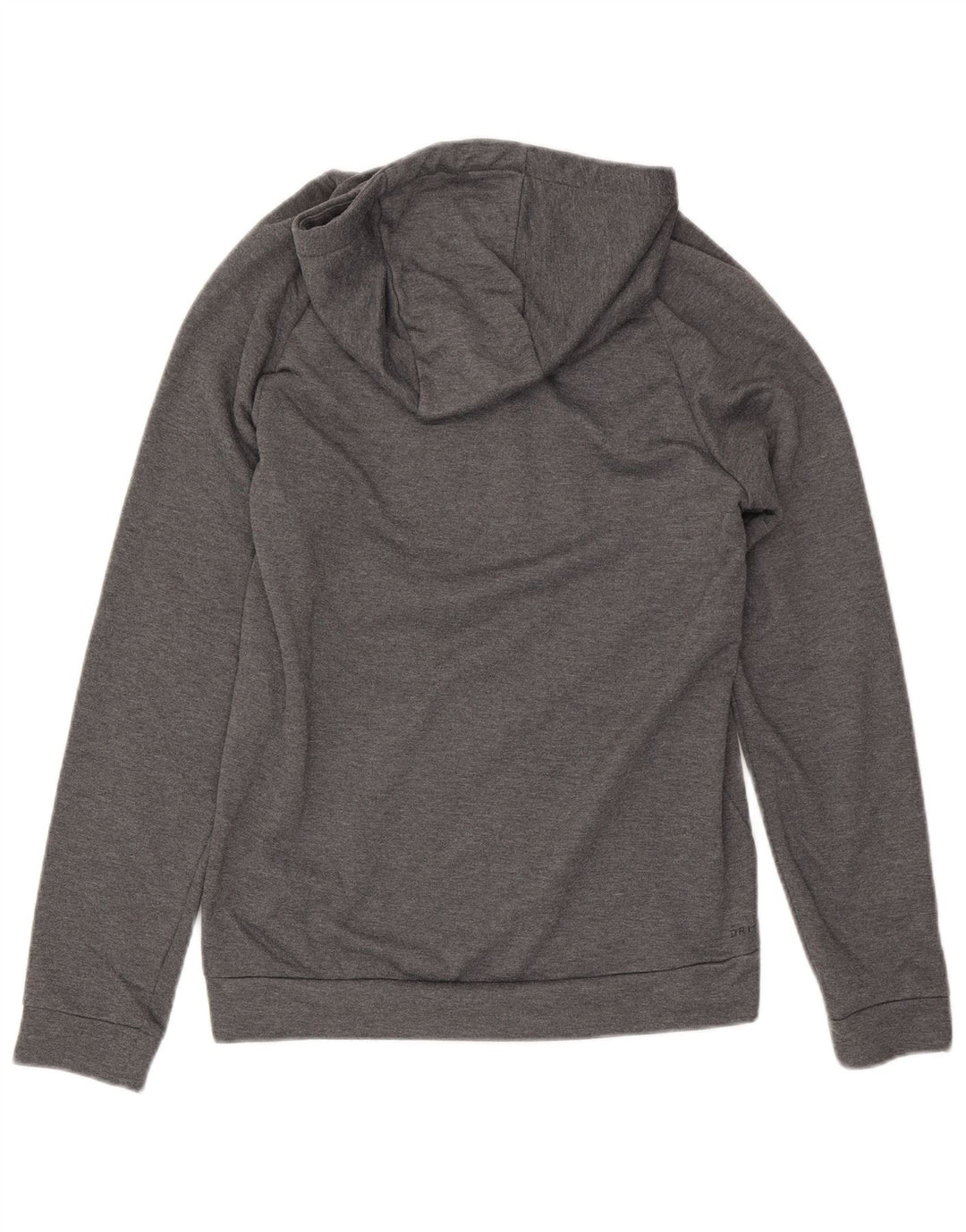 Мужской джемпер с капюшоном с графическим рисунком Nike Dri Fit, маленький серый полиэстер