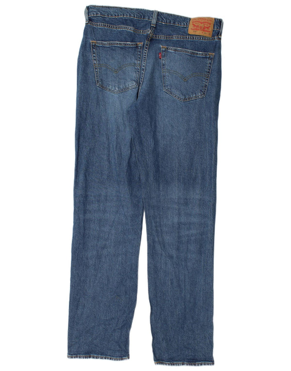 Мужские прямые джинсы Levi's 514 W34 L32 синие, хлопок