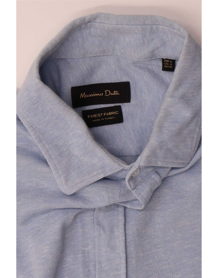 Рубашка мужская Massimo Dutti XL синяя