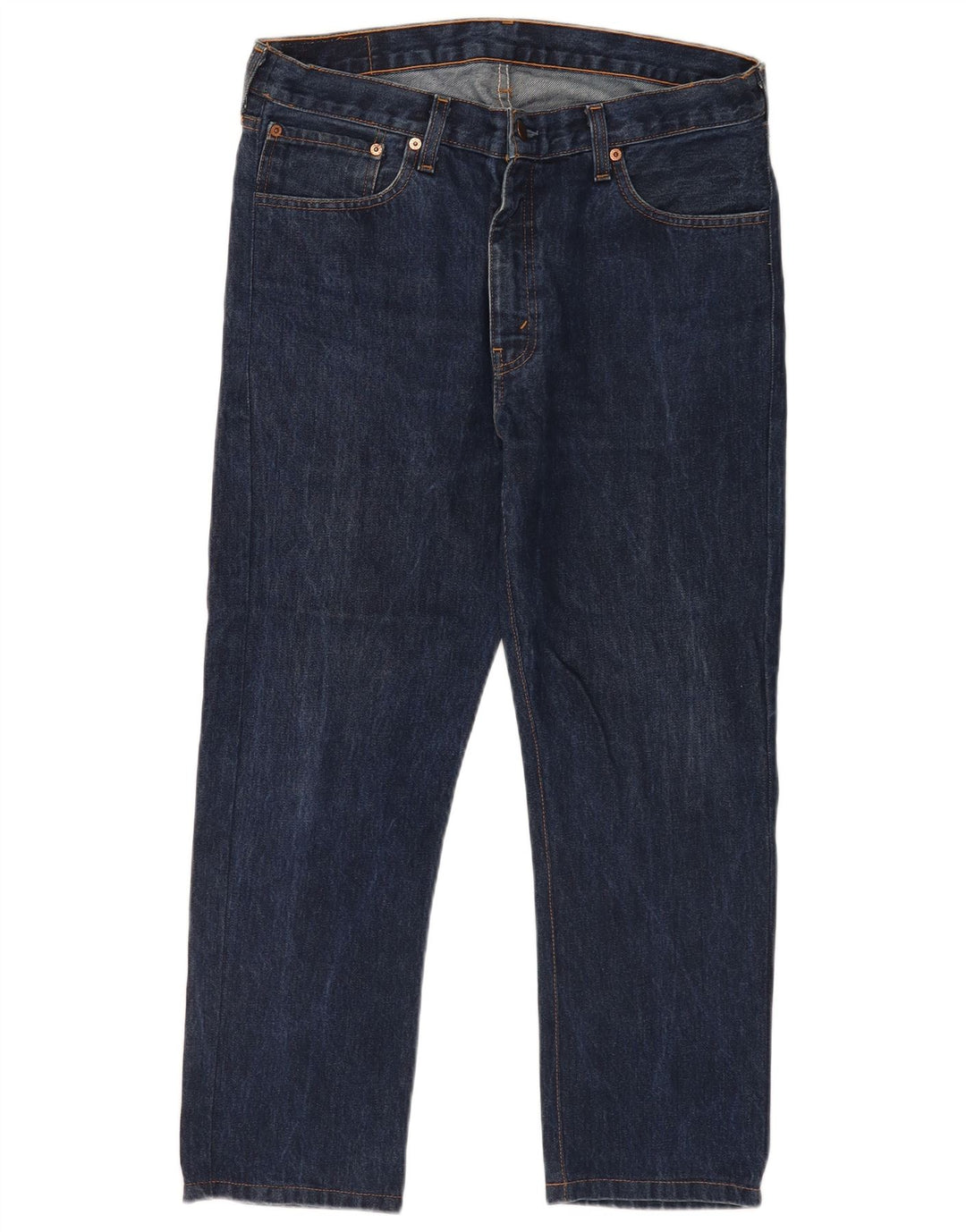 Мужские укороченные прямые джинсы Levi's 751 W36 L25 темно-синие