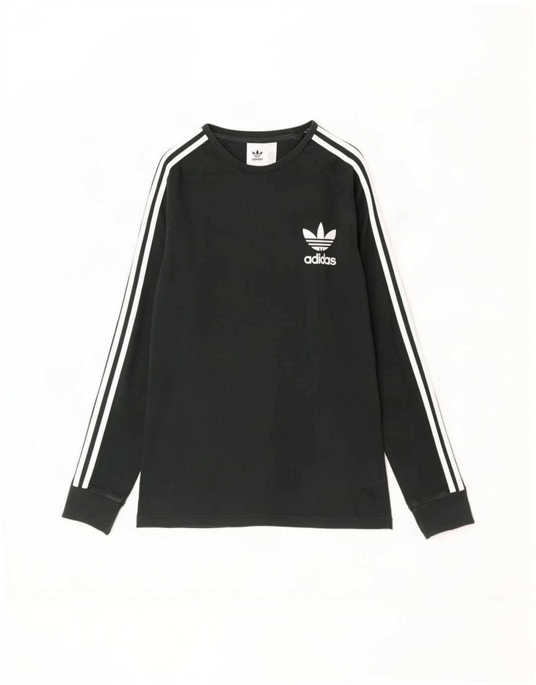 Мужской топ с рисунком Adidas с длинным рукавом, средний зеленый