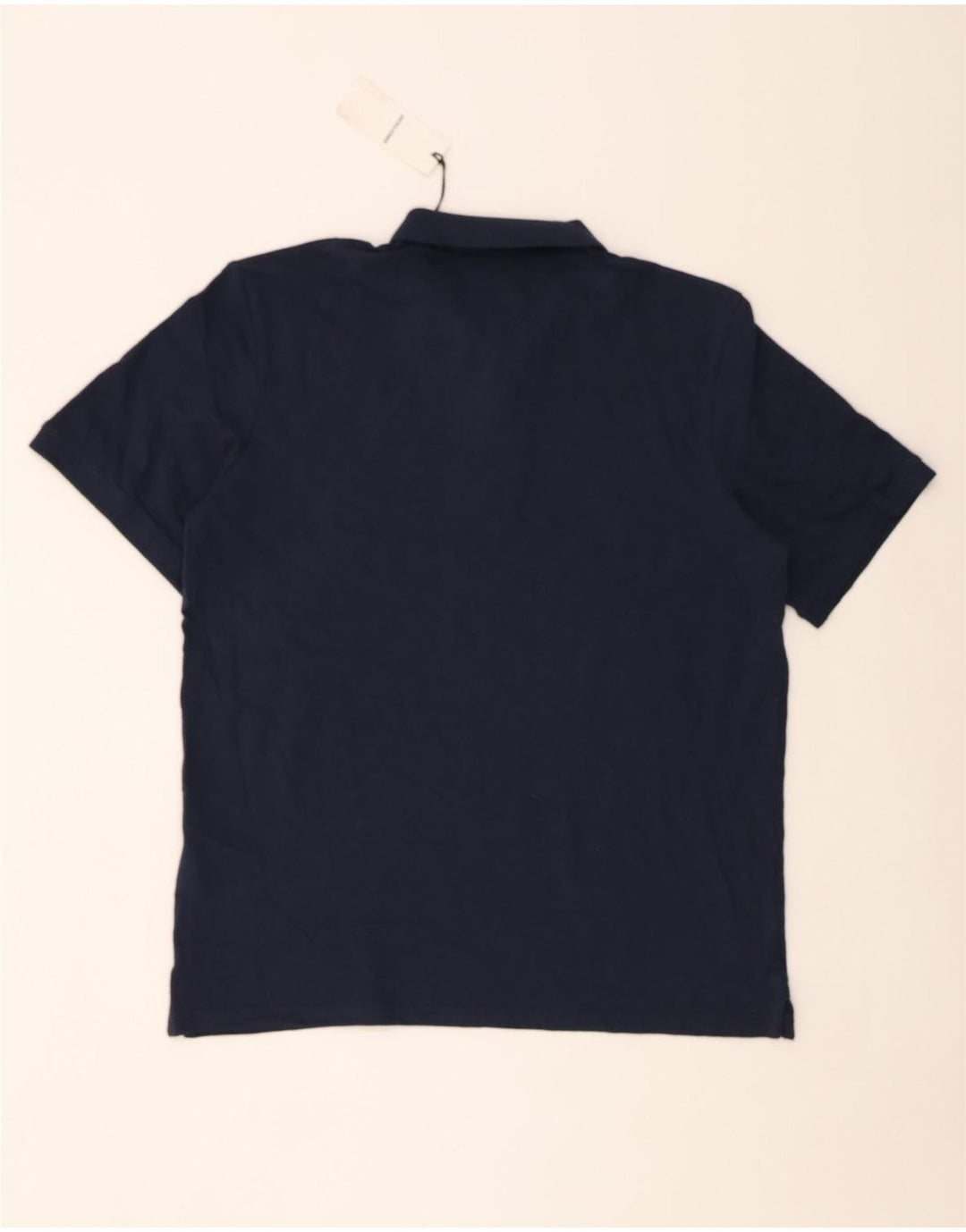JACK & JONES Mens Polo Shirt Large Navy Blue Cotton Vintage Jack & Jones and Second-Hand Jack & Jones from Messina Hembry 