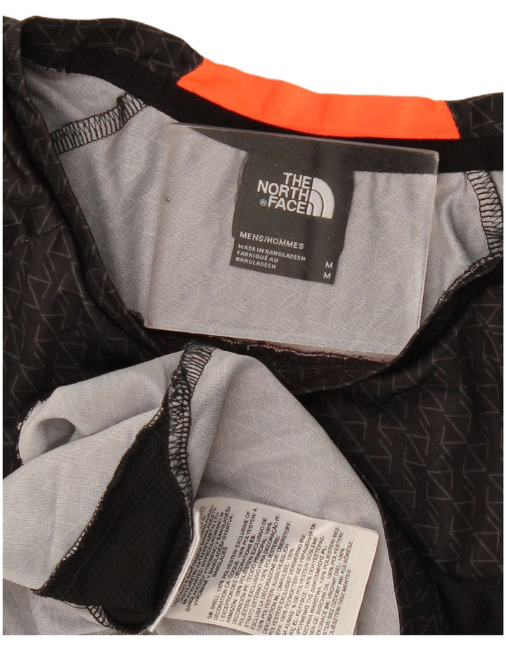 Мужская футболка The North Face, верх, средний черный, полиэстер с геометрическим рисунком
