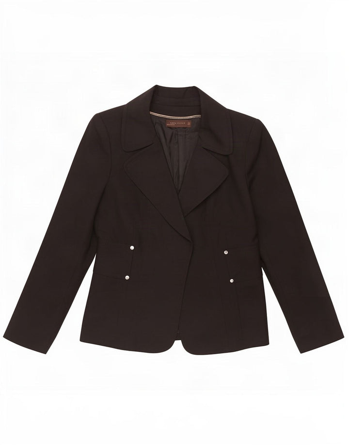 Женский пиджак Zara EU 42, большой черный хлопок