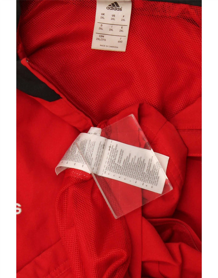 Мужской спортивный костюм Adidas Top Jacket 2XL Красный полиэстер с цветными блоками