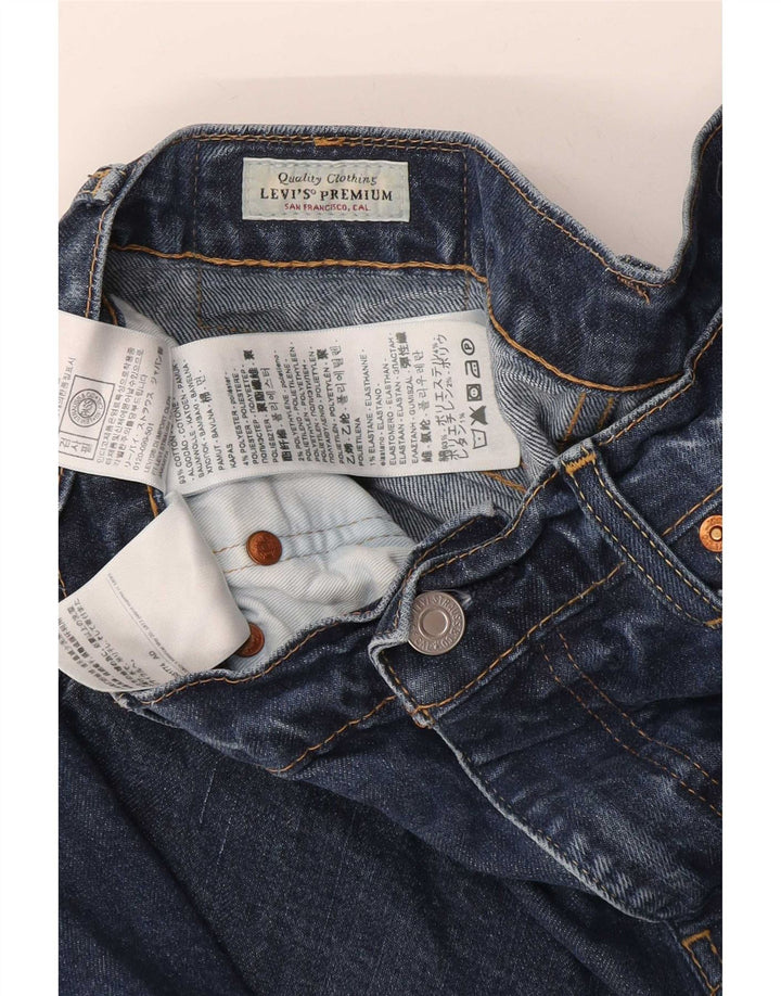 Мужские узкие джинсы Levi's W30 L30 синие, хлопок