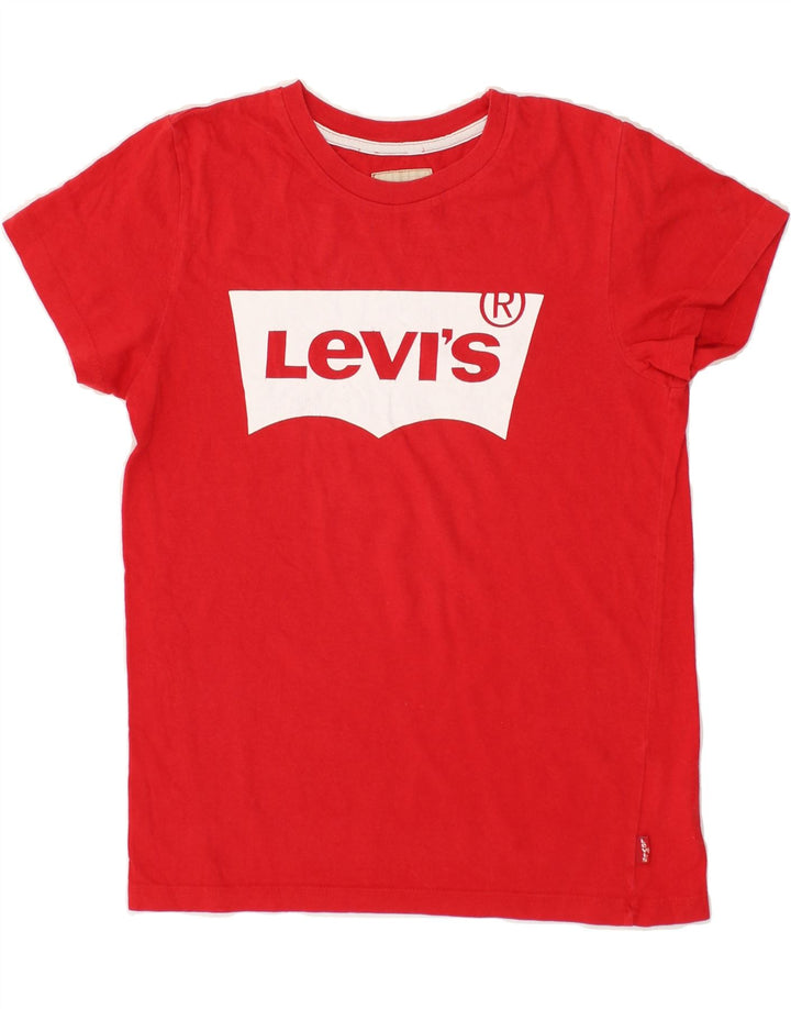 LEVI'S Boys Graphic T-Shirt Top 11-12 Years Red Cotton | Vintage Levi's | Thrift | Second-Hand Levi's | Used Clothing | Messina Hembry 