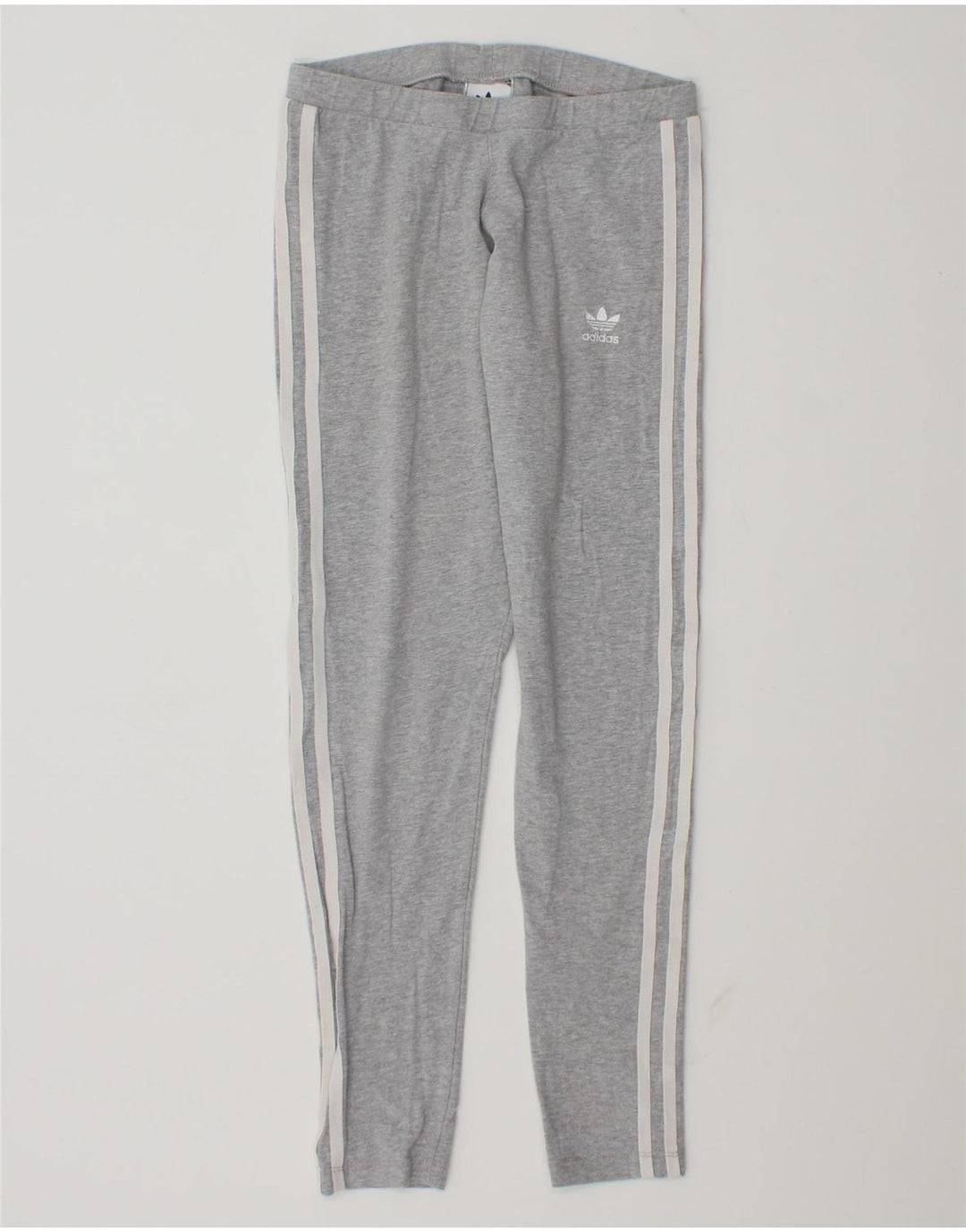 Женские леггинсы Adidas UK 10, маленькие серые, хлопок