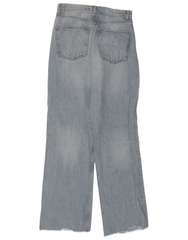 Женские прямые джинсы Zara с высокой посадкой EU 38, маленькие W28 L31, синие, хлопок