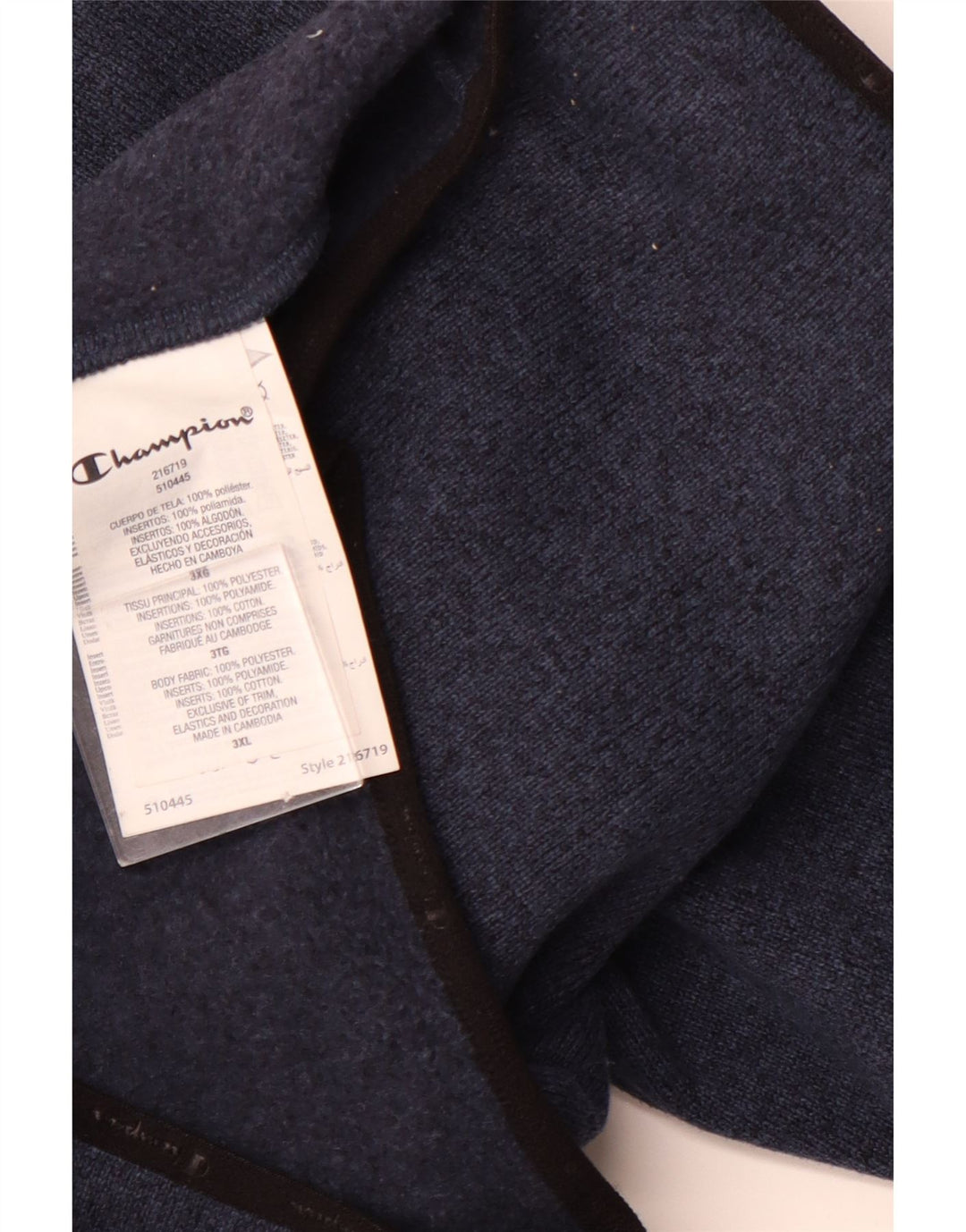 Мужской спортивный костюм CHAMPION, верхняя куртка 3XL, темно-синий, полиэстер