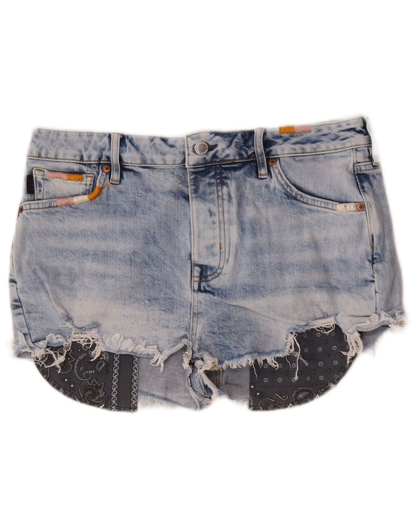 Женские джинсовые шорты Superdry W32, большие синие, хлопок