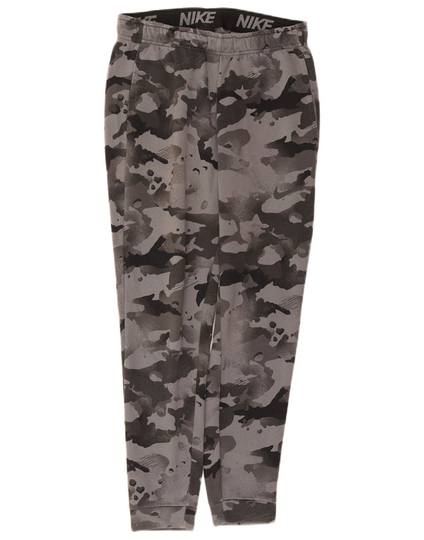 Мужские спортивные брюки Nike Dri Fit для бега, средний серый камуфляж
