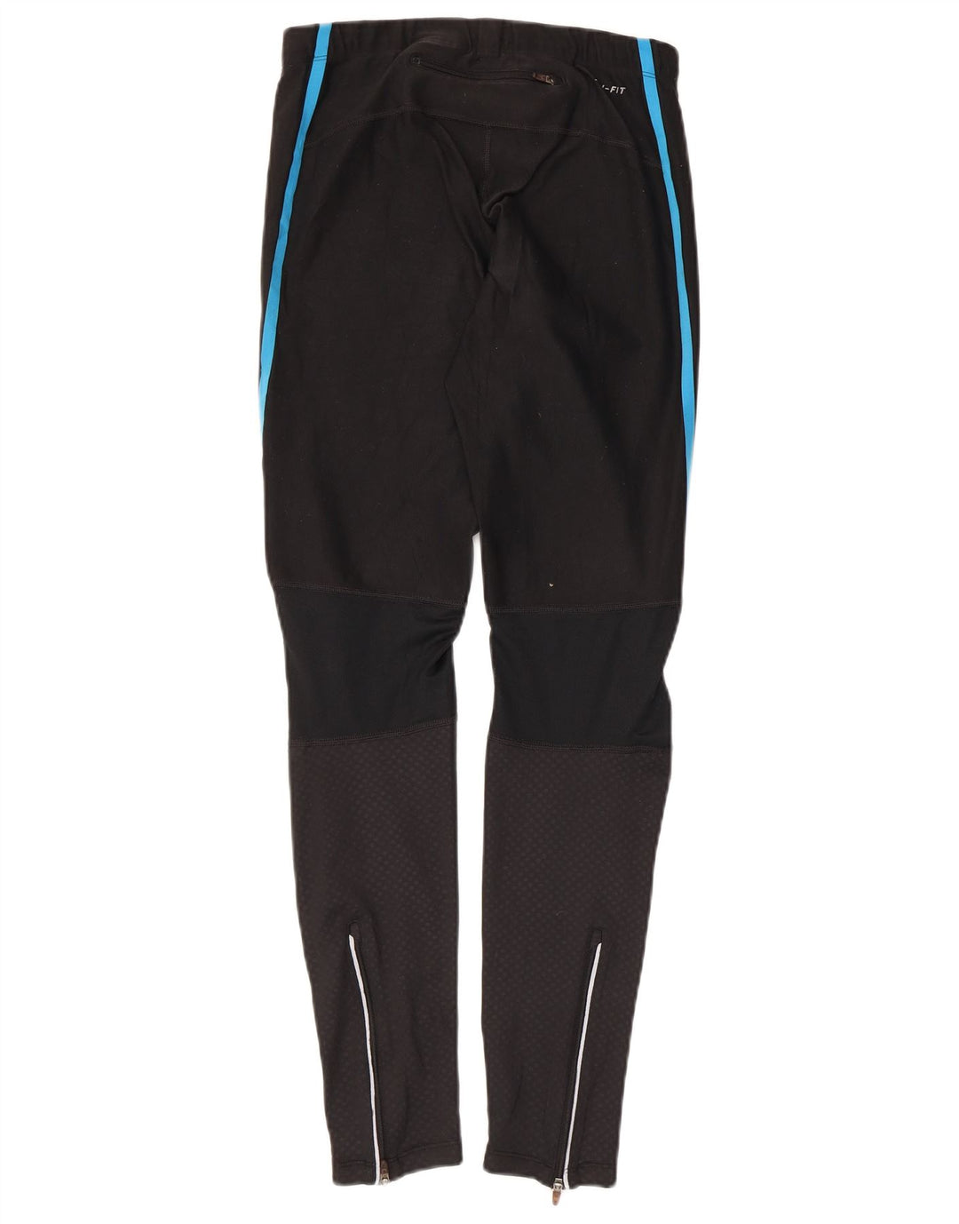 Женские леггинсы Nike Dri Fit UK 14, средние, черные, пятнистые