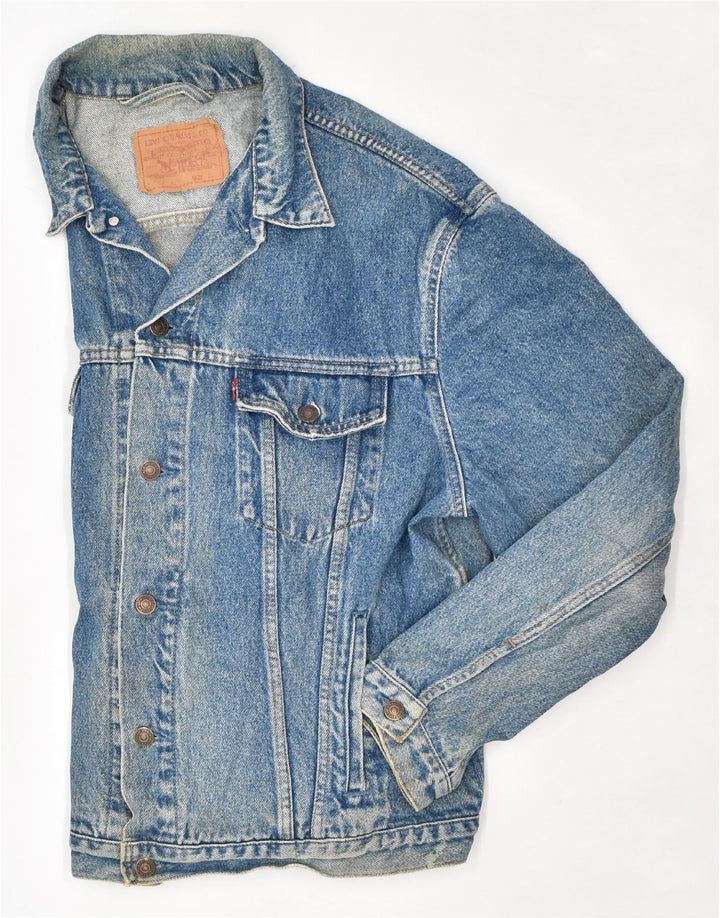 Мужская джинсовая куртка LEVI'S UK 42 XL, синяя, хлопок