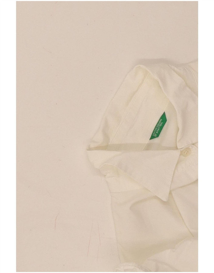 Женская рубашка Benetton UK 16, большая белая