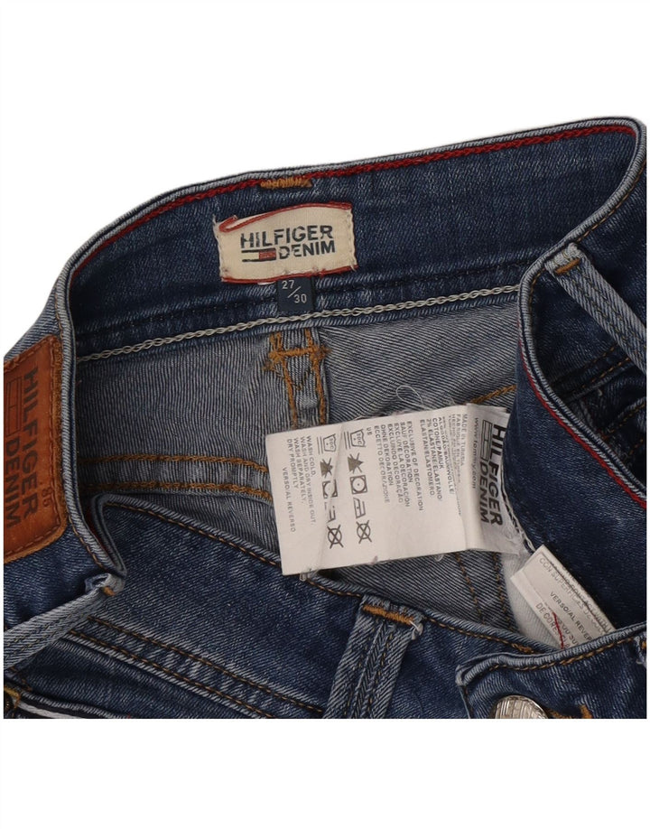 Женские прямые джинсы Tommy Hilfiger W27 L30 синие, хлопок