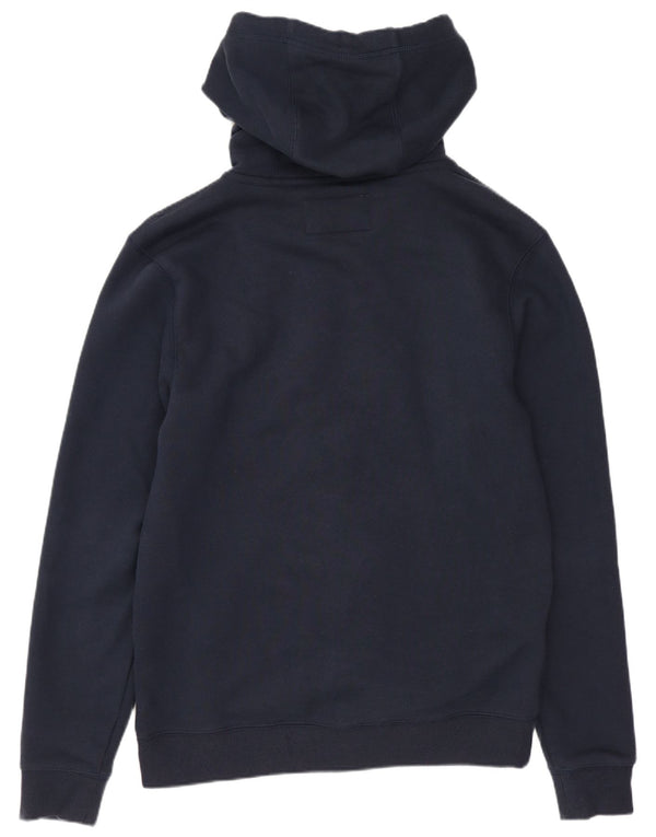 Jack Wills Mens Graphic Zip Hoodie Sweater XS Navy Blue Cotton