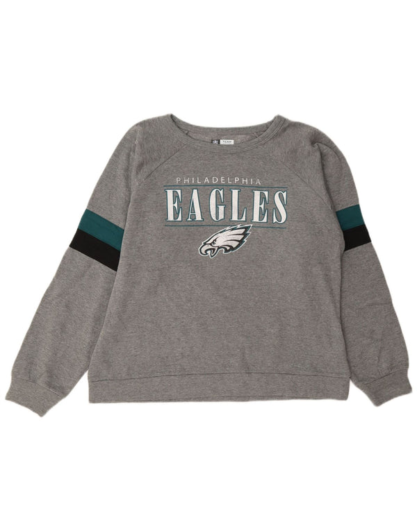 Женский свитер НФЛ Philadelphia Eagles, британский размер 16, большой серый