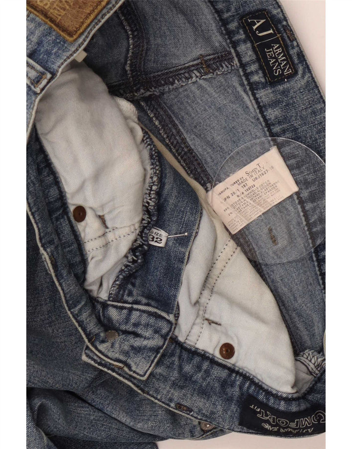 Мужские прямые джинсы Armani W32 L32 синие, хлопок