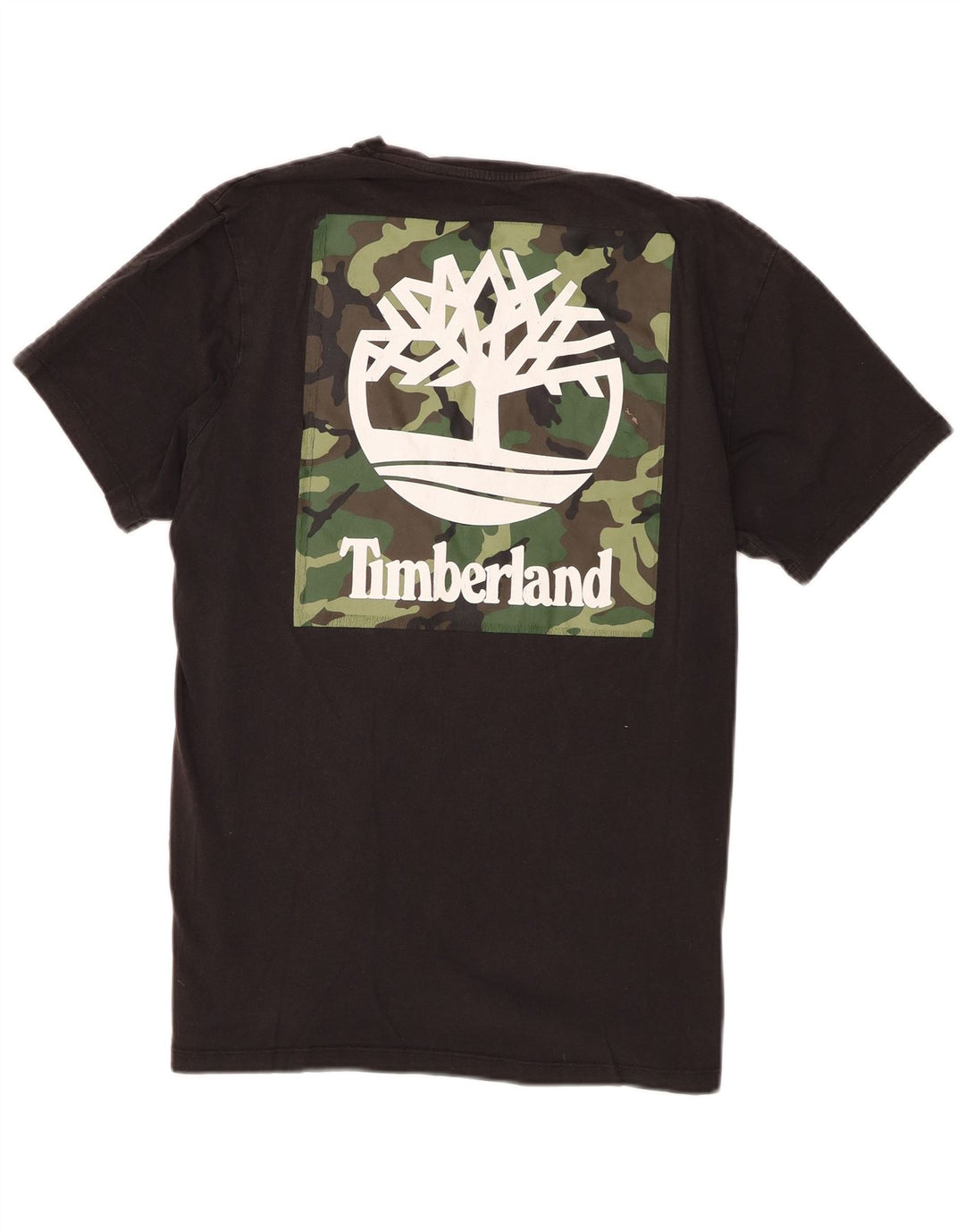 Мужская футболка с рисунком Timberland, маленький черный хлопок