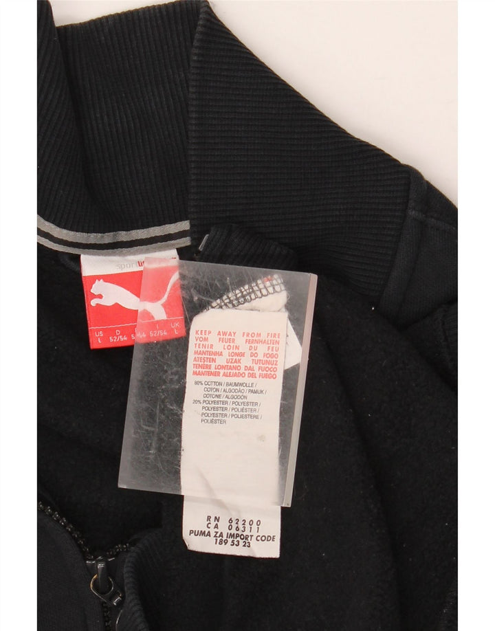 Мужская спортивная куртка с графическим рисунком PUMA, большая черная хлопковая куртка