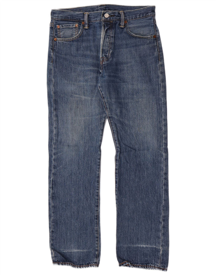 Мужские прямые джинсы Levi's W30 L30 синие, хлопок