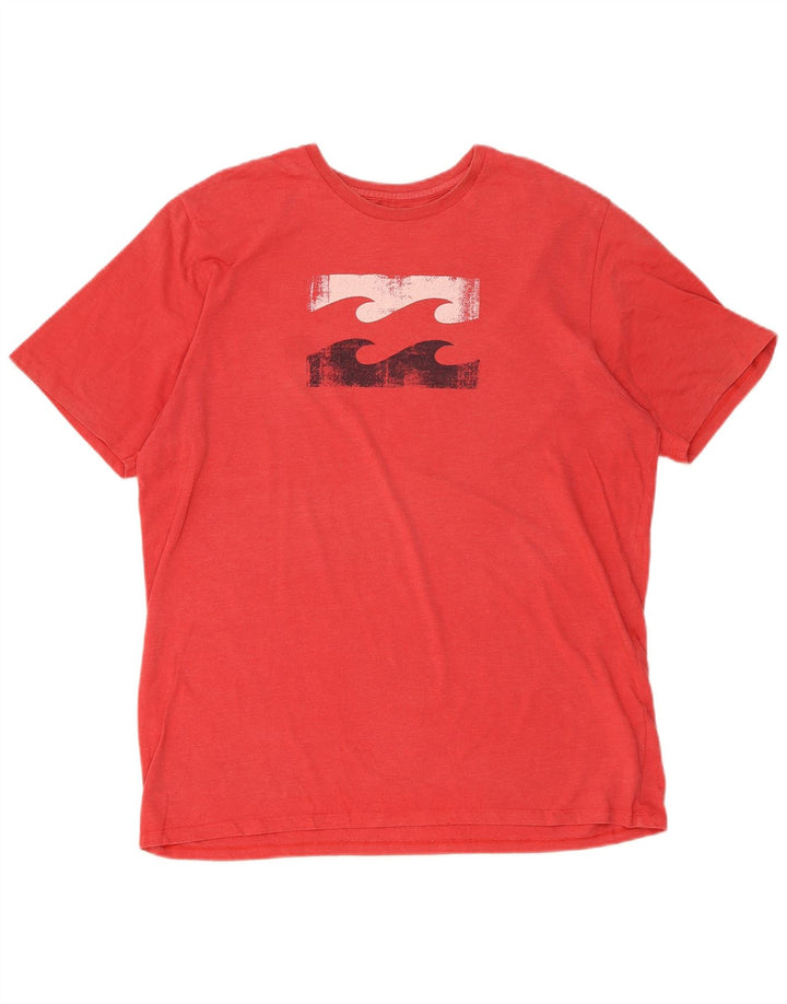 BILLABONG Мужская футболка с рисунком Top XL Красный Хлопок