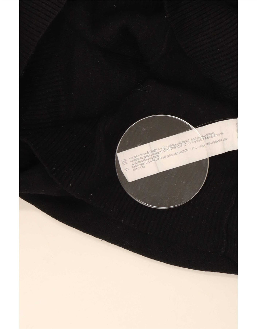 Мужской джемпер с круглым вырезом Zara, большой черный вискоза