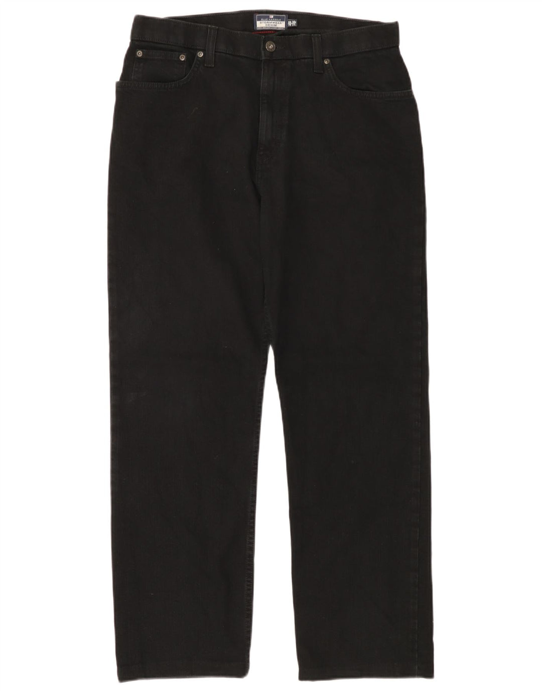 Мужские прямые джинсы MARKS & SPENCER W34 L31, черный хлопок