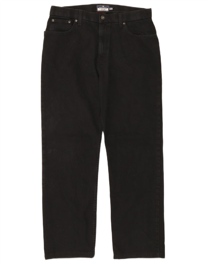 Мужские прямые джинсы MARKS & SPENCER W34 L31, черный хлопок