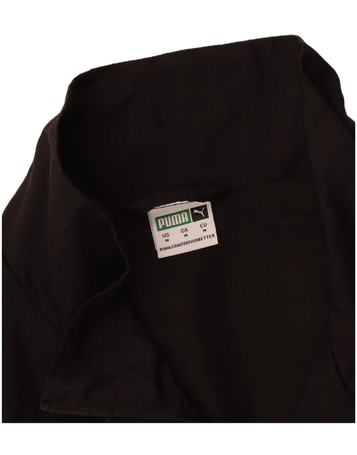 Женский укороченный спортивный костюм с графическим рисунком PUMA UK 14, средний черный нейлон