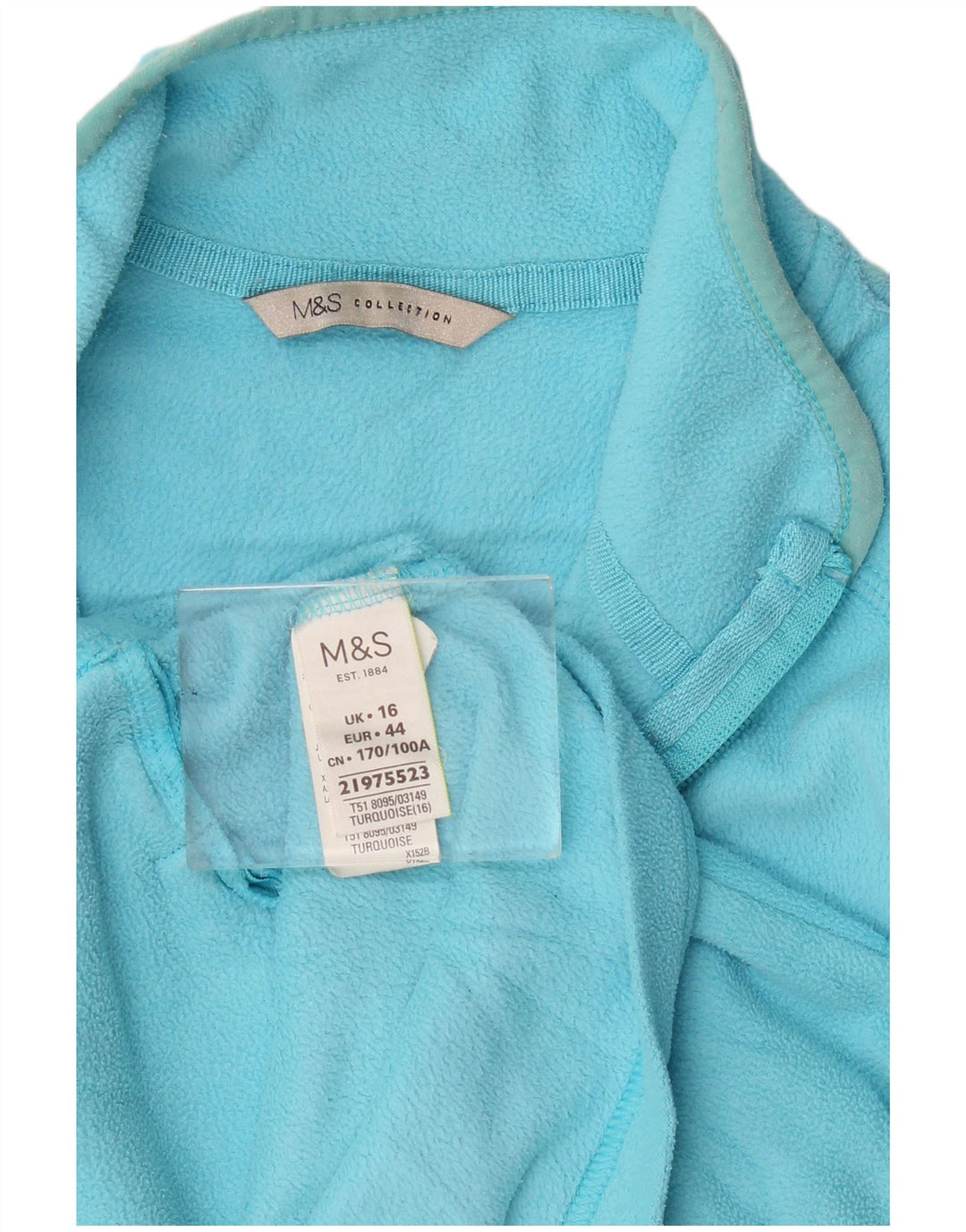 Женская флисовая куртка Marks & Spencer UK 16, большой синий полиэстер