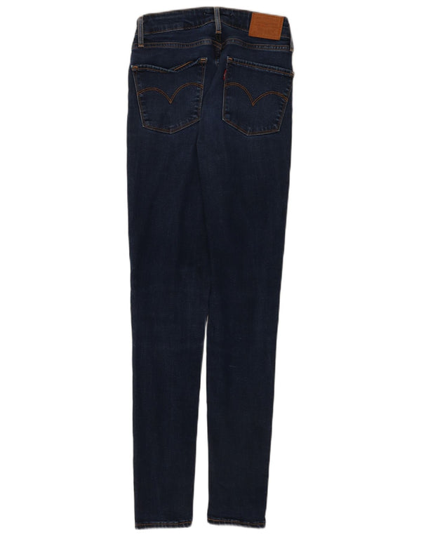 Женские джинсы скинни Levi's 721 с высокой посадкой W26 L30 Темно-синие из лиоцелла