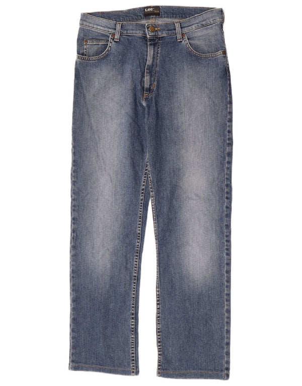 Мужские прямые джинсы Lee Brooklyn W33 L30, синий хлопок