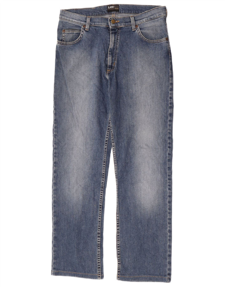 Мужские прямые джинсы Lee Brooklyn W33 L30, синий хлопок